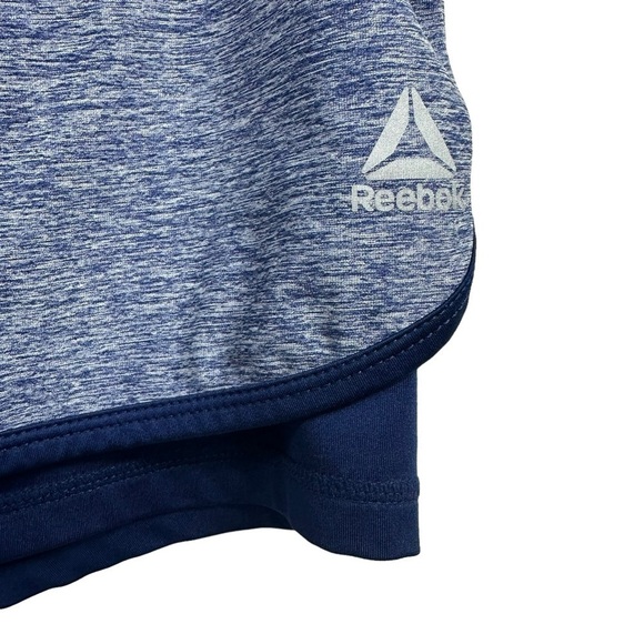 Reebok Running Two-In-One Shorts Navy, Large - Picture 4 of 9